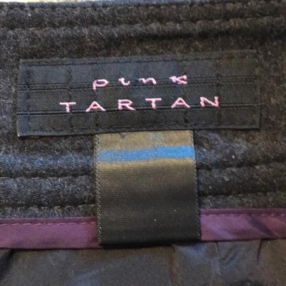 NWOT Pink Tartan Grey Flannel Skirt - Picture 11 of 11